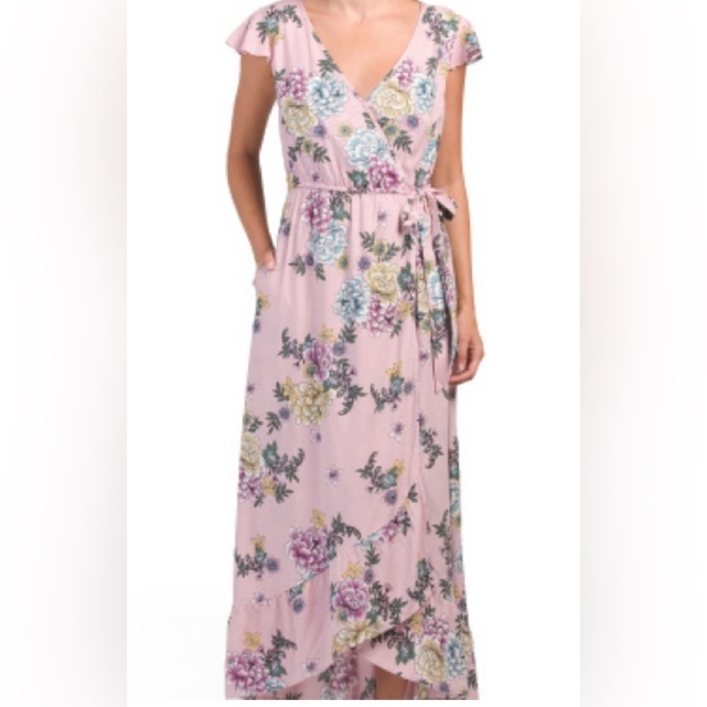 NWT Band Of Gypsies Wrap Maxi Dress Sz S